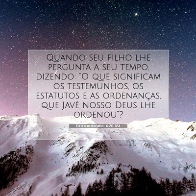 Deuteronômio 6:20 BSL Imagem do Versículo Bíblico