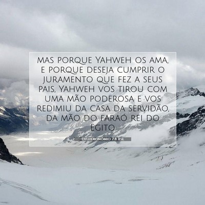 Deuteronômio 7:8 Versículo Bíblico Explicado