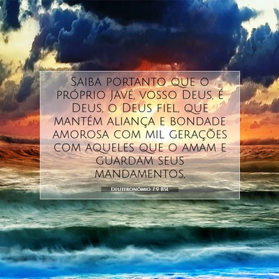 Deuteronômio 7:9 BSL Imagem do Versículo Bíblico