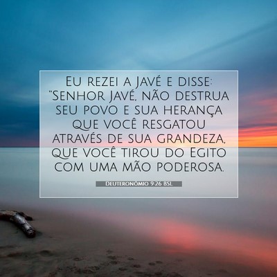 Deuteronômio 9:26 Versículo Bíblico Explicado