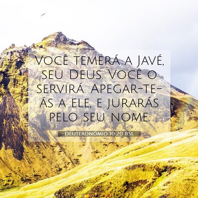Deuteronômio 10:20 BSL Imagem do Versículo Bíblico