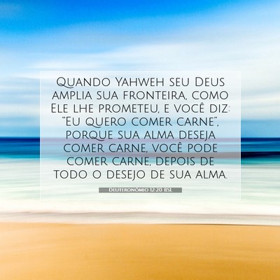 Deuteronômio 12:20 Versículo Bíblico Explicado