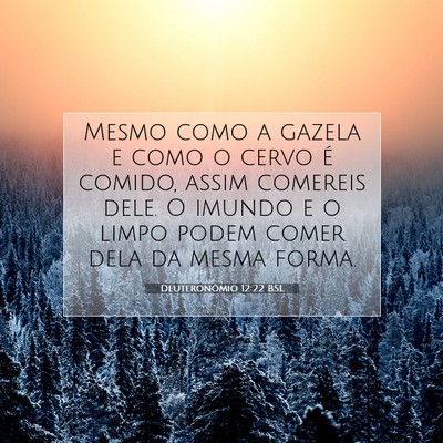 Deuteronômio 12:22 Versículo Bíblico Explicado