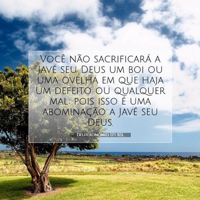 Deuteronômio 17:1 BSL Imagem do Versículo Bíblico