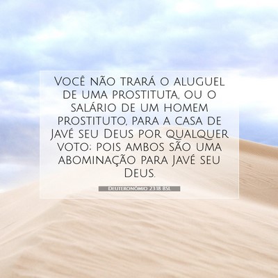Deuteronômio 23:18 BSL Imagem do Versículo Bíblico