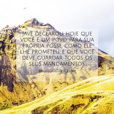 Deuteronômio 26:18 Versículo Bíblico Explicado