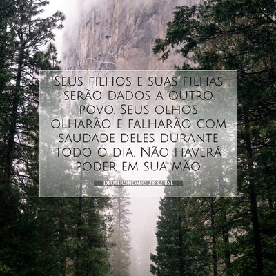 Deuteronômio 28:32 BSL Imagem do Versículo Bíblico
