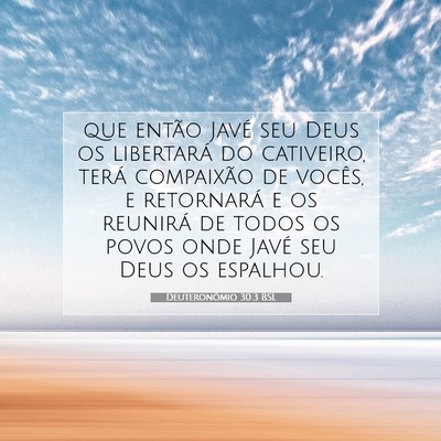 Deuteronômio 30:3 BSL Imagem do Versículo Bíblico