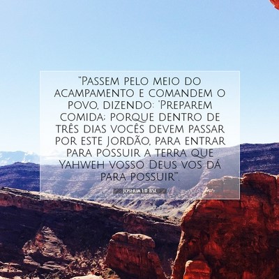 Joshua 1:11 Versículo Bíblico Explicado
