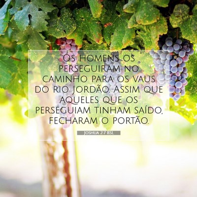 Joshua 2:7 Versículo Bíblico Explicado