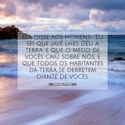 Joshua 2:9 Versículo Bíblico Explicado
