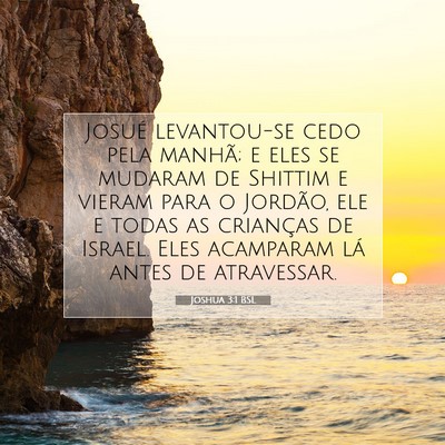 Joshua 3:1 Versículo Bíblico Explicado