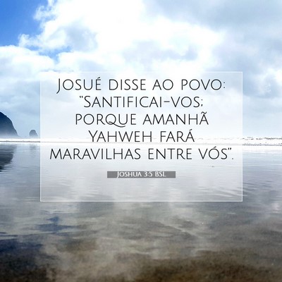 Joshua 3:5 Versículo Bíblico Explicado