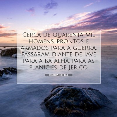 Joshua 4:13 Versículo Bíblico Explicado