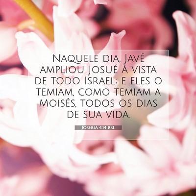 Joshua 4:14 Versículo Bíblico Explicado