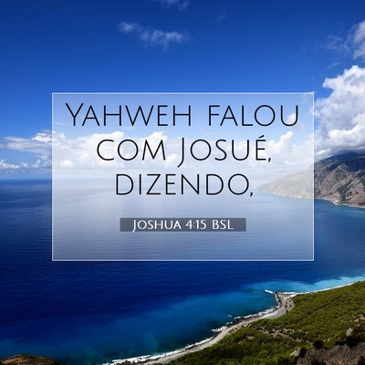 Joshua 4:15 Versículo Bíblico Explicado