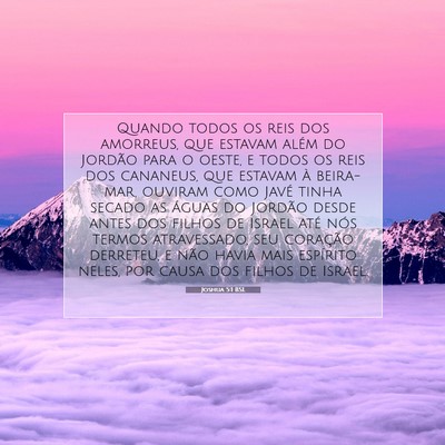 Joshua 5:1 Versículo Bíblico Explicado