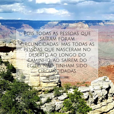 Joshua 5:5 Versículo Bíblico Explicado
