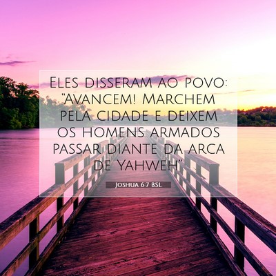 Joshua 6:7 Versículo Bíblico Explicado