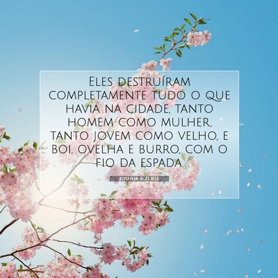 Joshua 6:21 Versículo Bíblico Explicado