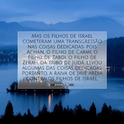 Joshua 7:1 Versículo Bíblico Explicado
