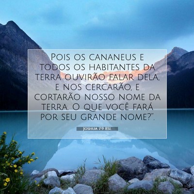 Joshua 7:9 Versículo Bíblico Explicado