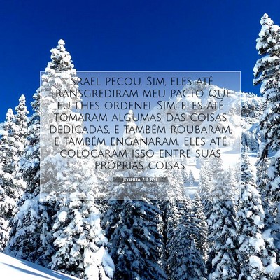 Joshua 7:11 Versículo Bíblico Explicado