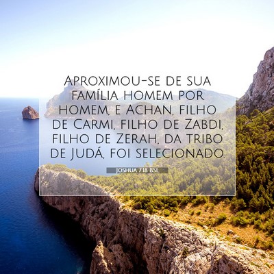 Joshua 7:18 Versículo Bíblico Explicado