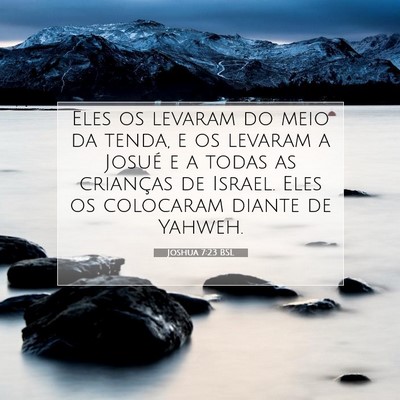 Joshua 7:23 Versículo Bíblico Explicado