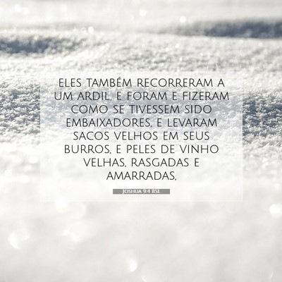 Joshua 9:4 Versículo Bíblico Explicado