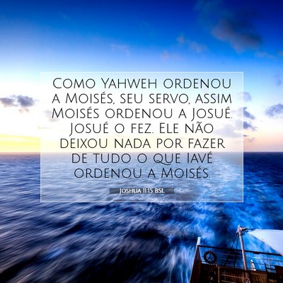 Joshua 11:15 Versículo Bíblico Explicado