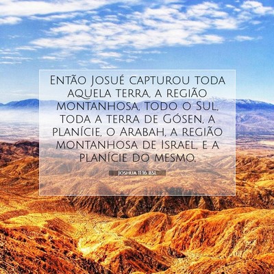 Joshua 11:16 Versículo Bíblico Explicado