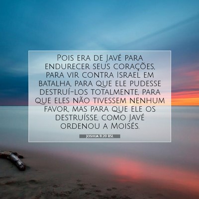 Joshua 11:20 Versículo Bíblico Explicado