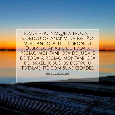 Joshua 11:21 Versículo Bíblico Explicado