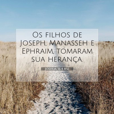 Joshua 16:4 Versículo Bíblico Explicado
