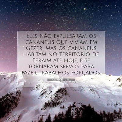Joshua 16:10 Versículo Bíblico Explicado