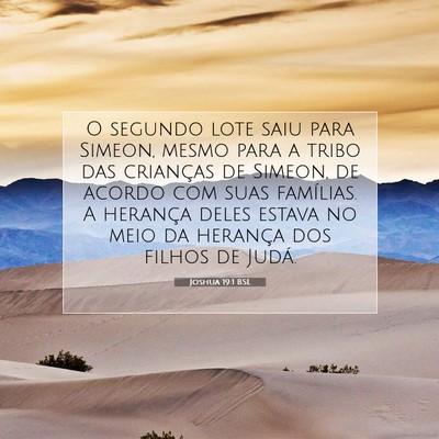Joshua 19:1 Versículo Bíblico Explicado
