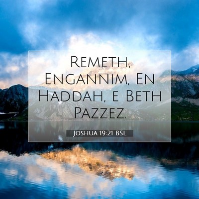 Joshua 19:21 Versículo Bíblico Explicado