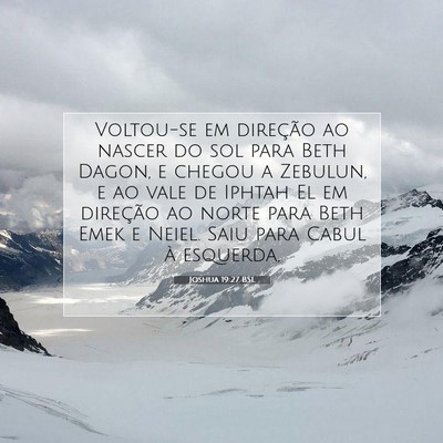 Joshua 19:27 Versículo Bíblico Explicado