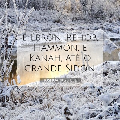 Joshua 19:28 Versículo Bíblico Explicado
