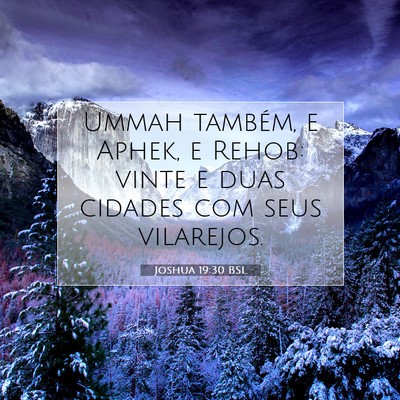 Joshua 19:30 Versículo Bíblico Explicado
