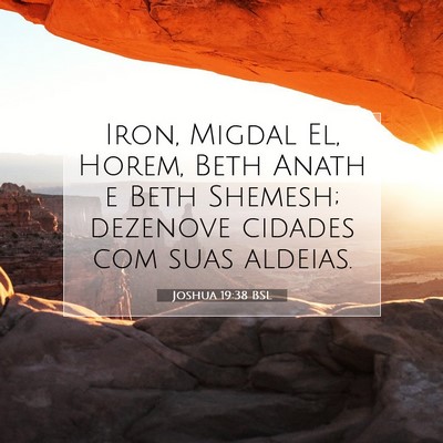 Joshua 19:38 Versículo Bíblico Explicado