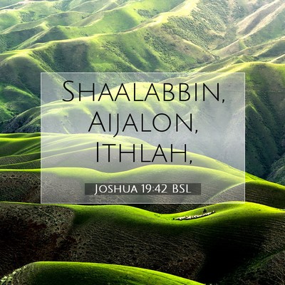 Joshua 19:42 Versículo Bíblico Explicado