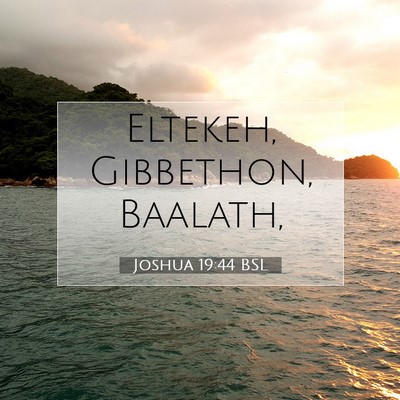 Joshua 19:44 Versículo Bíblico Explicado