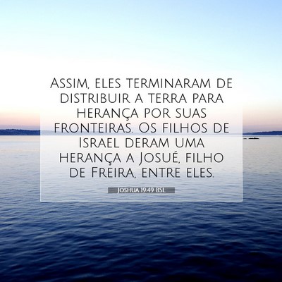 Joshua 19:49 Versículo Bíblico Explicado