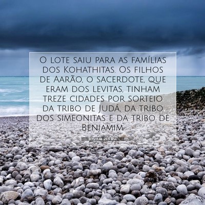 Joshua 21:4 Versículo Bíblico Explicado