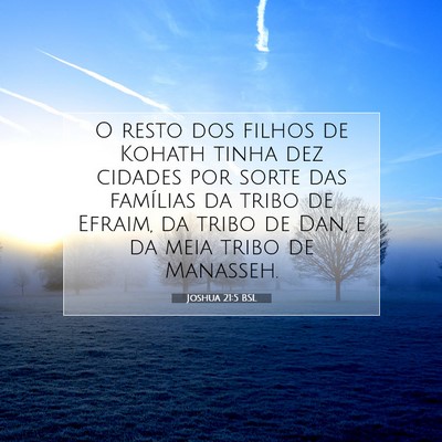 Joshua 21:5 Versículo Bíblico Explicado