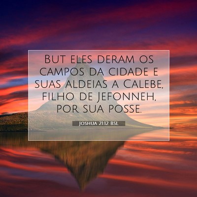 Joshua 21:12 Versículo Bíblico Explicado