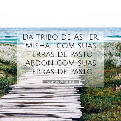 Joshua 21:30 Versículo Bíblico Explicado