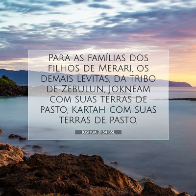 Joshua 21:34 Versículo Bíblico Explicado